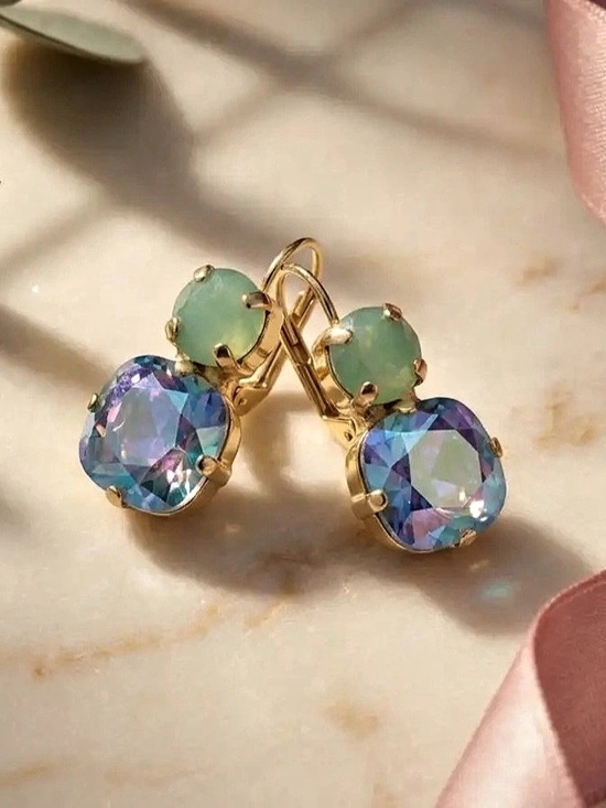 Sorrelli Jewelry - Blue & Green Drop Earrings Like New